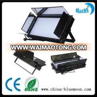 Dimmable tricolor LED flat panel RGB video lights for TV studio