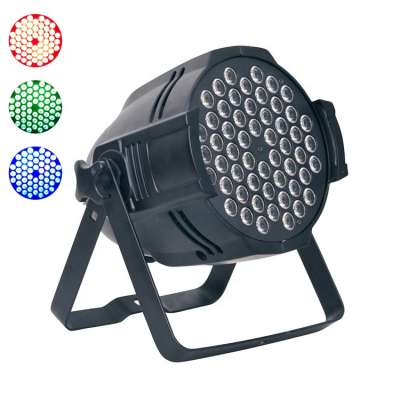 Sound Activated RGBW Mixing Colors Stage Wedding LED Par 54x3 Parcan Lights DMX512